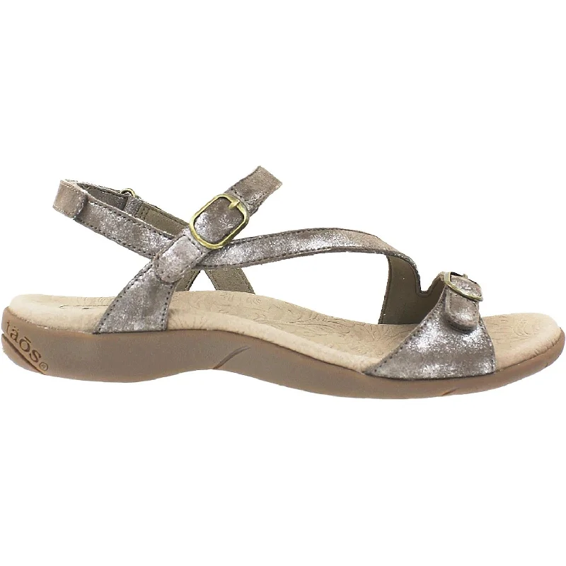 Women's Taos Beauty 2 Taupe Metallic Leather